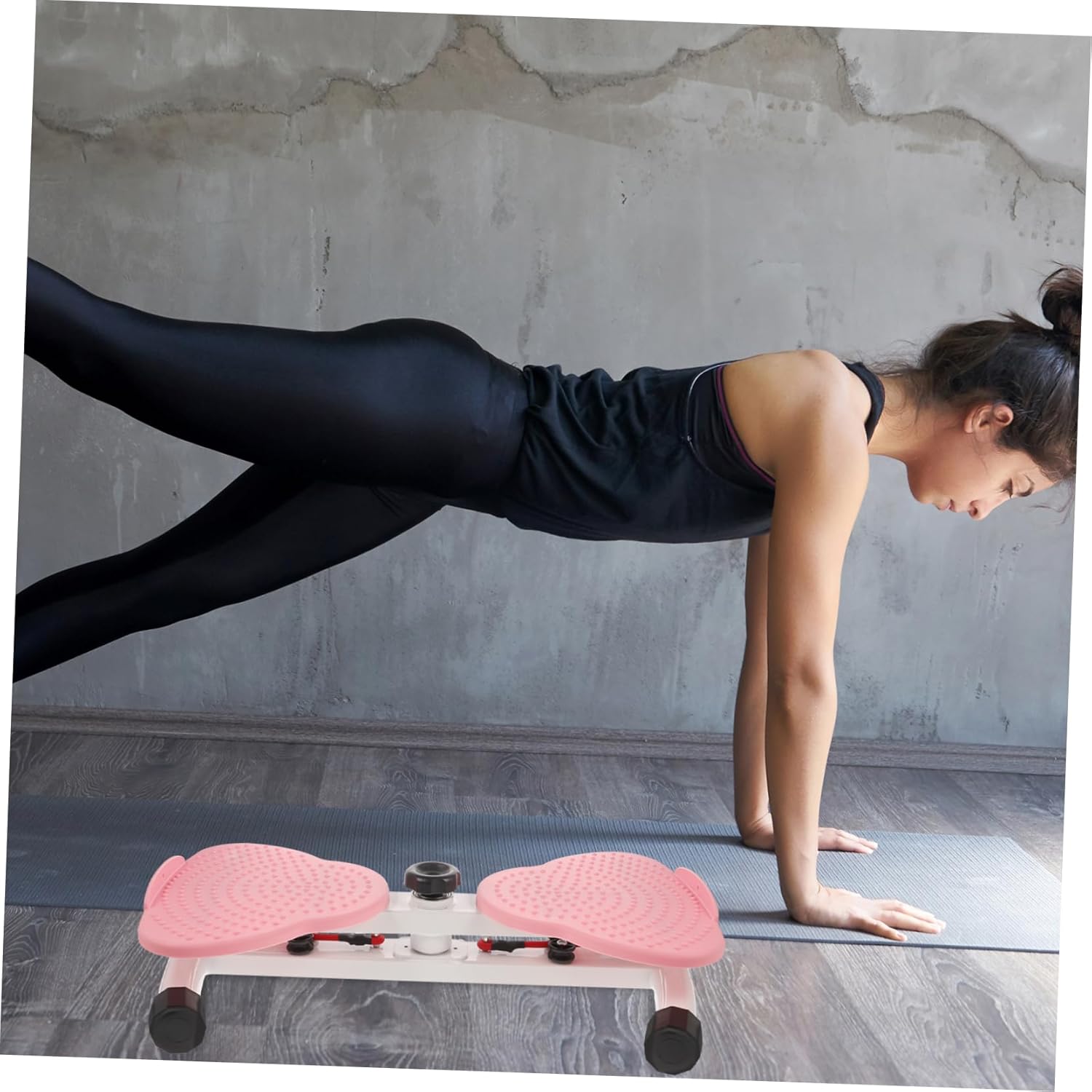 1pc Twisting Waist Disc Fitness Device Home Exercise Equipment for Core Strength and Weight Loss Low Impact Twisting Plate for Ages Easy to Use Pink