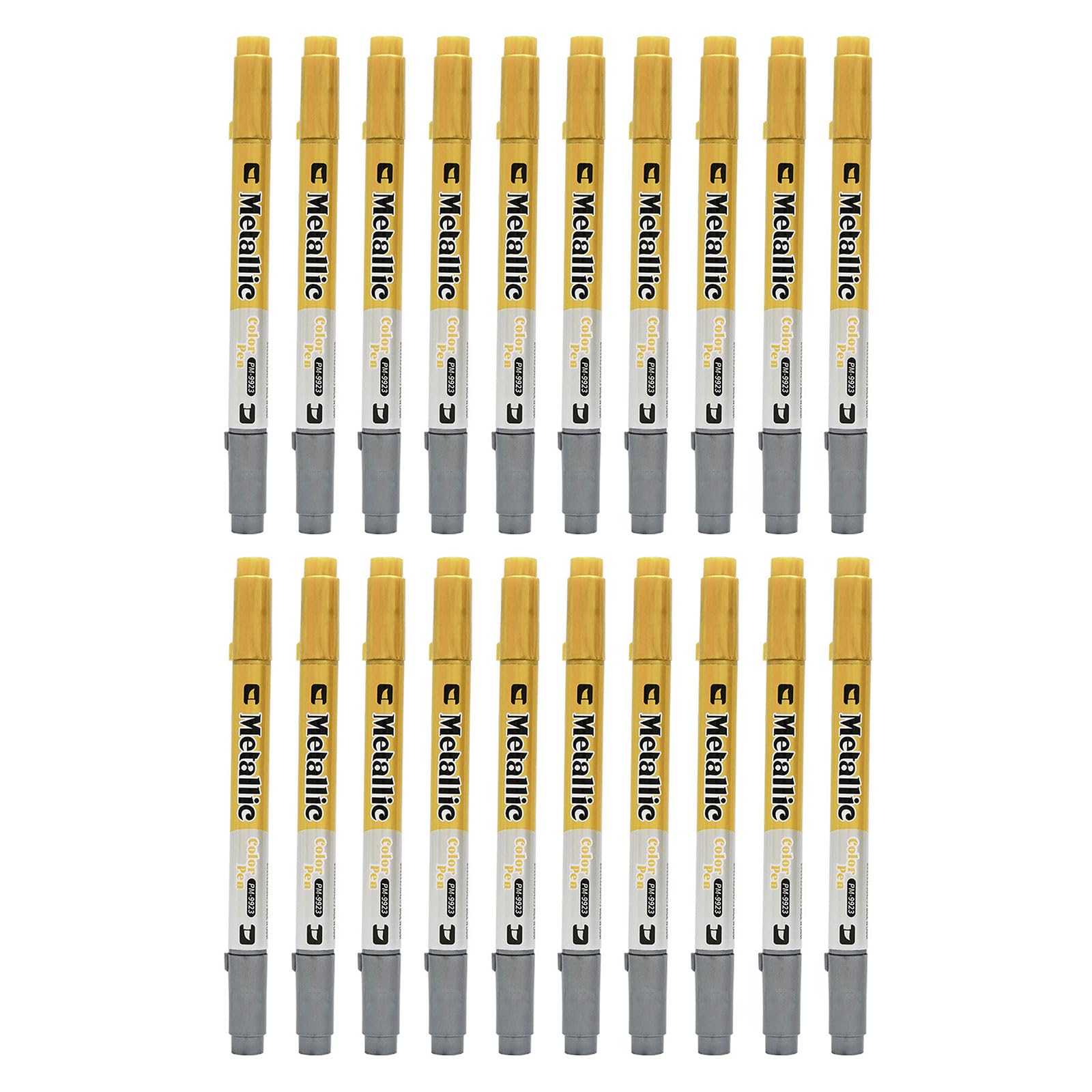 Rotulador metálico dorado y plateado, de secado rápido, impermeable, para invitaciones, tarjetas de felicitación, escritura, metal, rotulador