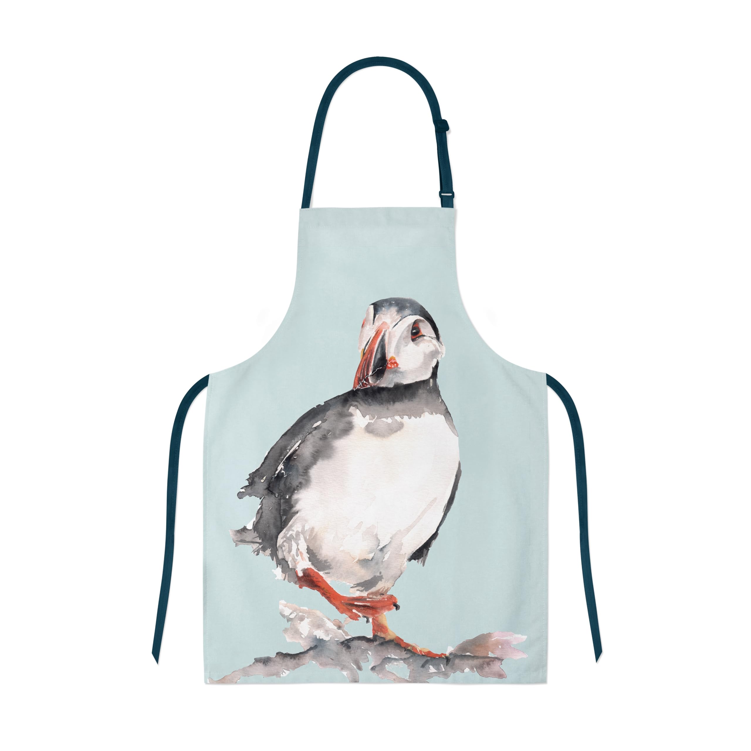 Meg Hawkins Unisex Mixed Puffin Design Apron