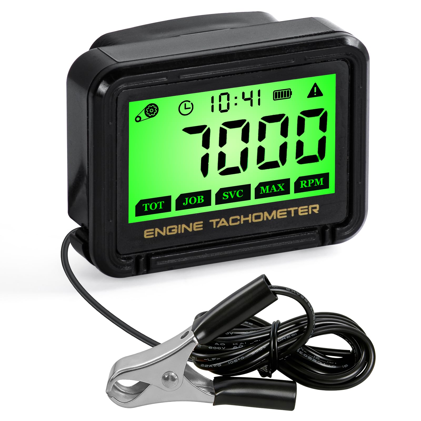 めろしょーた Amazon.com: Digital Tachometer Hour Meter with RPM Alarm,IPX68