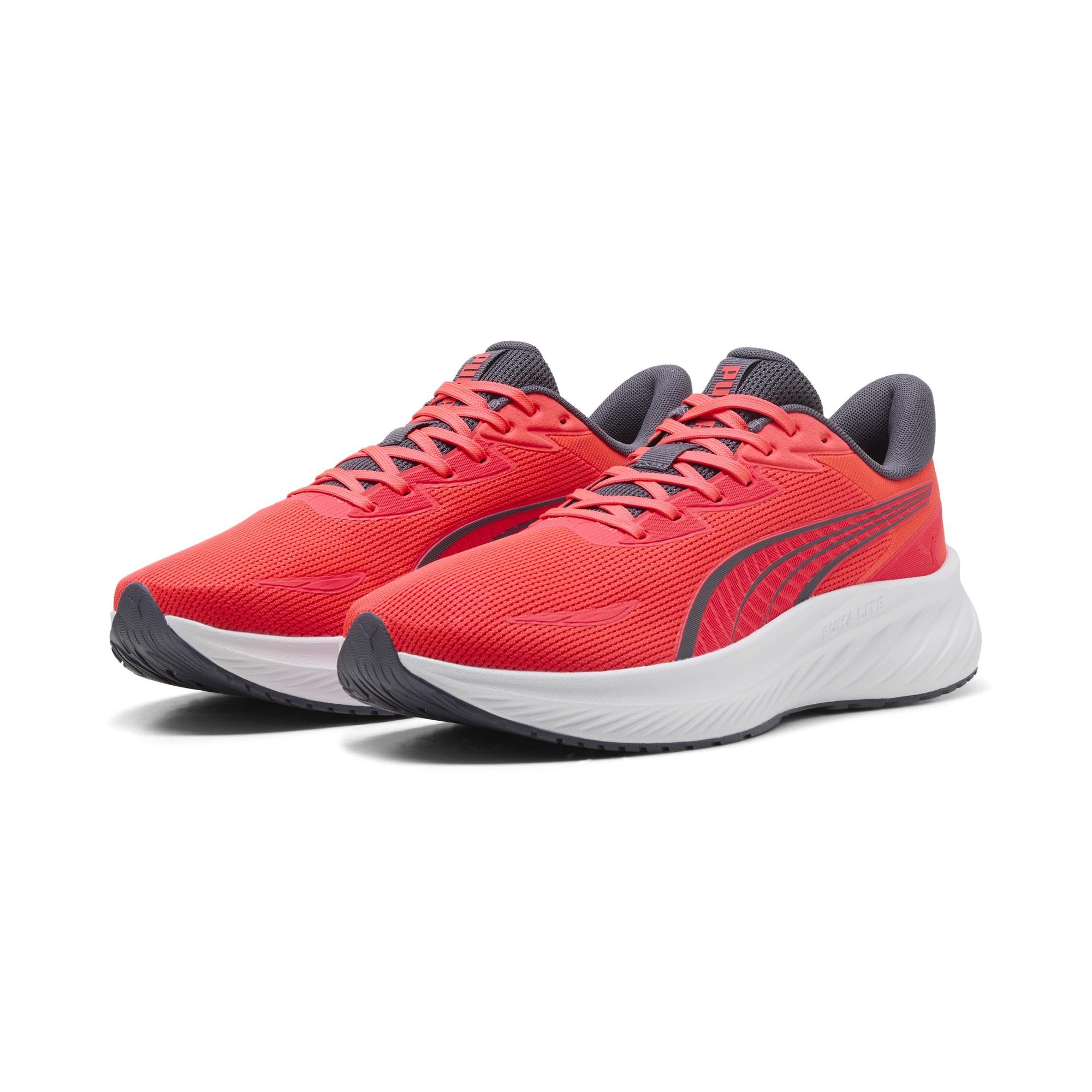 Puma Unisex Pounce Lite 2 Straßen-Laufschuh, Ultra Red-Inky Tiefen, 43 EU