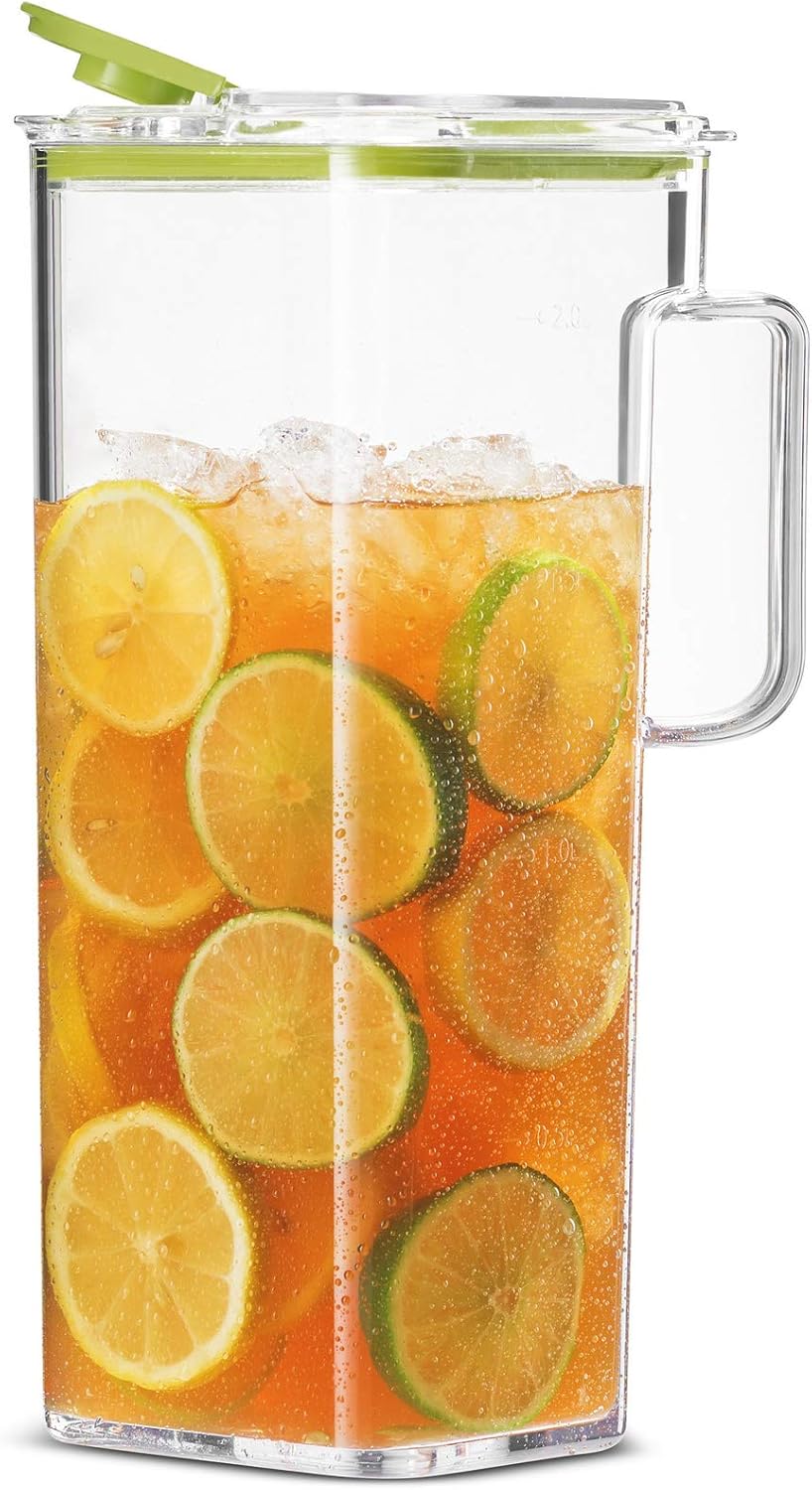 Promo Discount Up To 70% Off Komax Large Water Pitcher with Lid | 77-oz (2.4-quart) Water Carafe | Iced Tea Pitcher Suitable for Water, Tea, Juice, Lemonade | Space Saving Shape, Leakproof, Premium BPA-Free Plastic Pitcher Buy 1 get 1 🔥 Komax Large Water Pitcher with Lid | 77-oz (2.4-quart) Water Carafe | Iced Tea Pitcher Suitable for Water, Tea, Juice, Lemonade | Space Saving Shape, Leakproof, Premium BPA-Free Plastic Pitcher