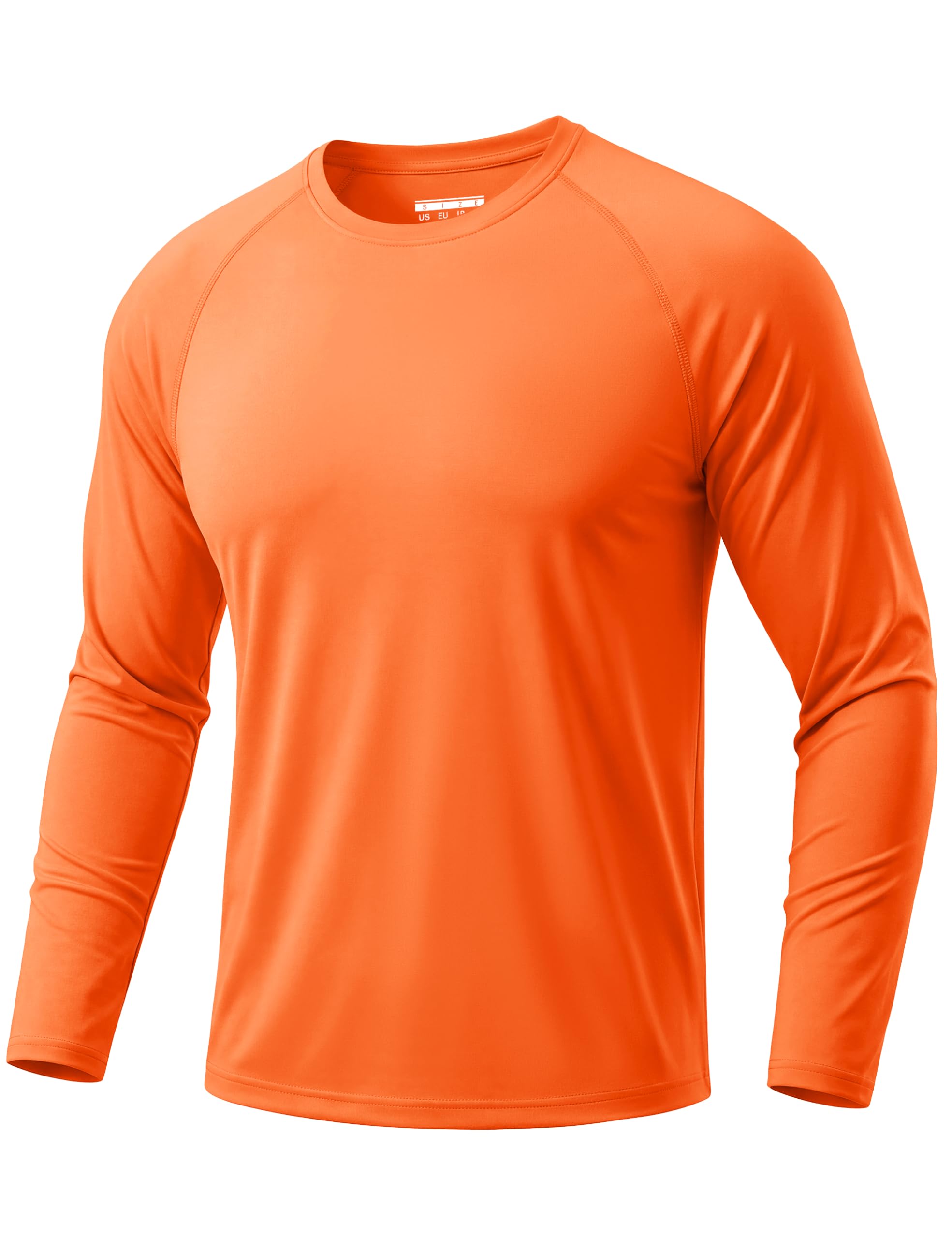 TACVASEN Herren UPF 50+ UV Sonnenschutz Langarmshirt Outdoor Langarm T-Shirt Rashguard