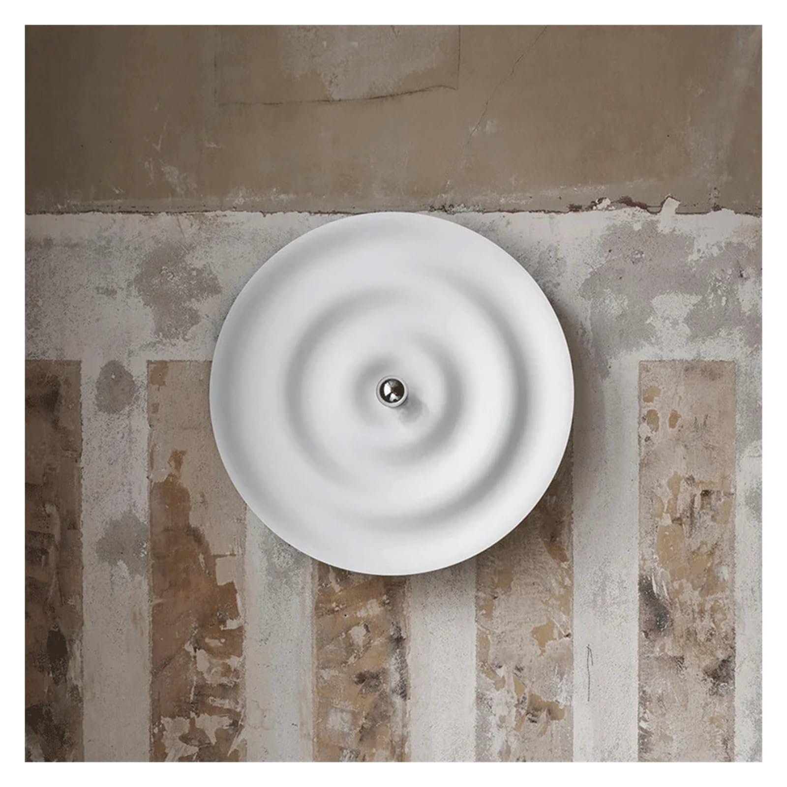 Nordycki Minimalistyczny Wystrój Domu Luksusowy Kinkiet Do Willi Dekoracja Salonu Oświetlenie Nocne Sypialni Biała Lampa Ścienna LED Jasne śWiatłA(Warm White,Diameter 60cm)