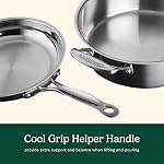 Cuisinart Chef's Classic 10-Piece Stainless Steel Pots and Pans Set, Cool Grip™ Handles, Silver (77-10PC)
