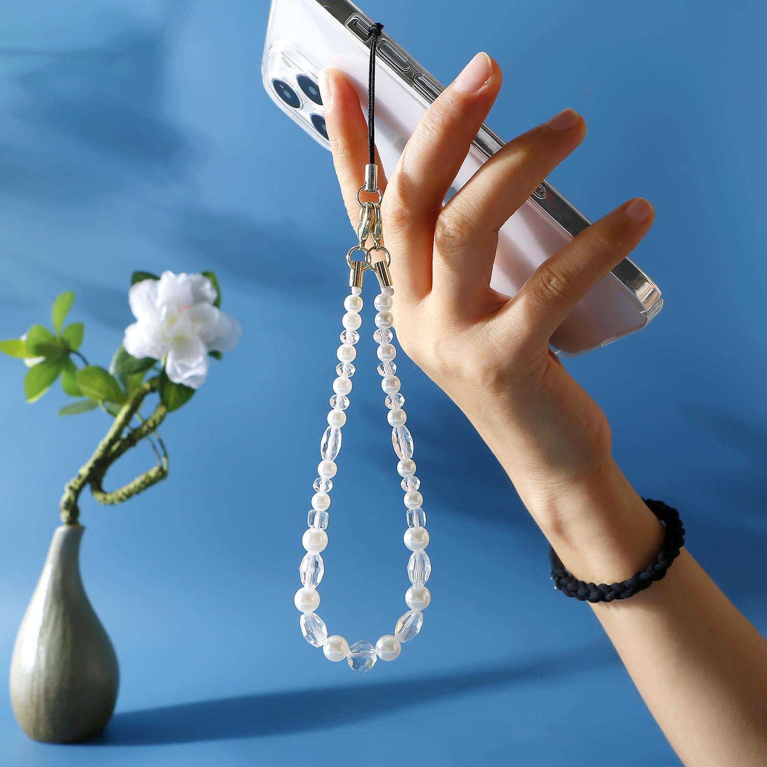 Schmetterling Handyanhänger - Kristall Handykette Mit Haken Für Alle Smartphones