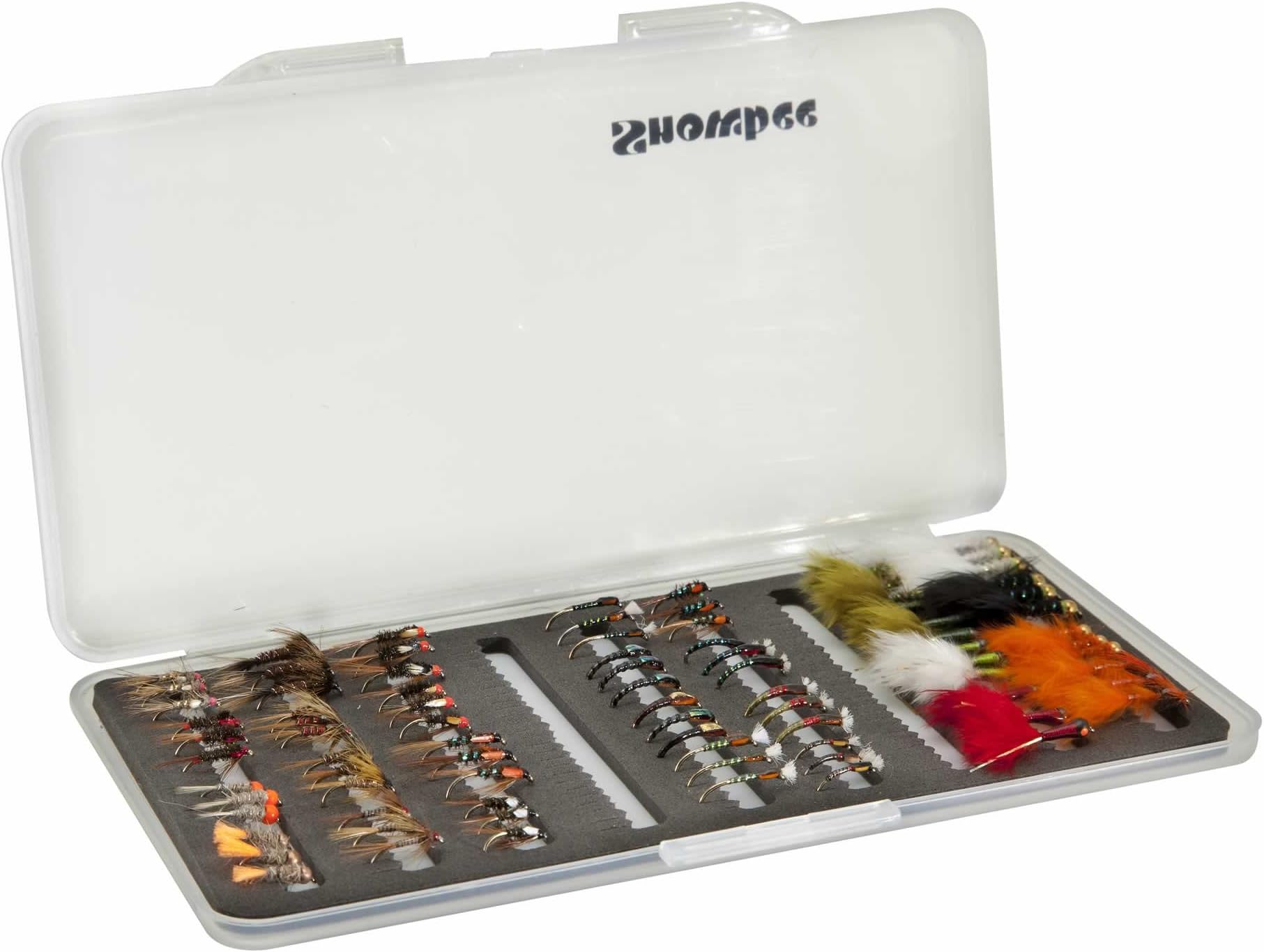 Snowbee Slimline Fly Box Kit - Clear/Green, One Size