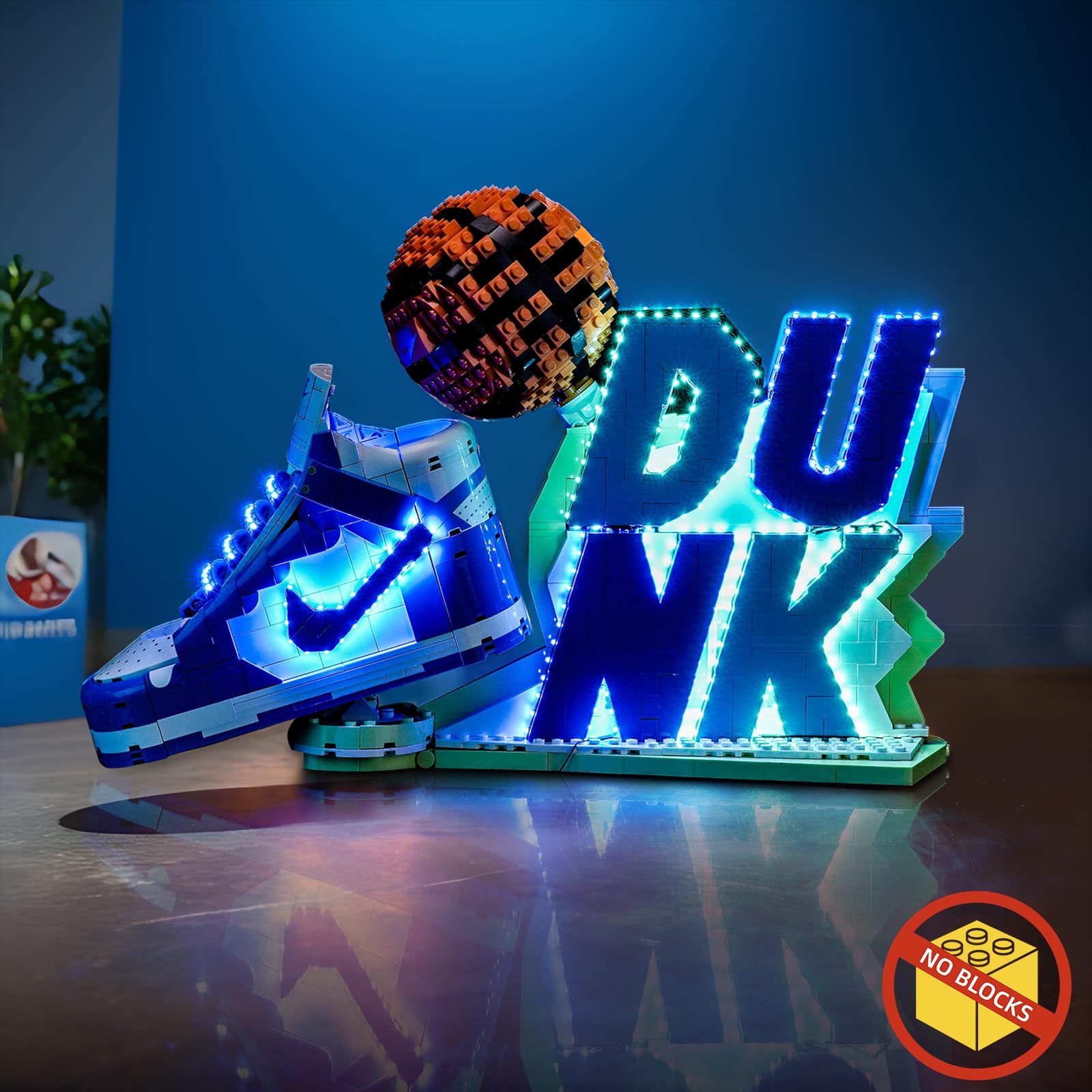 Set di luci a LED compatibile con Lego 43008 Nike Dunk x Set (non un modello), interruttore touch dimmer set di illuminazione decorativa compatibile con Lego Nike Dunk x Set 43008 giocattolo creativo