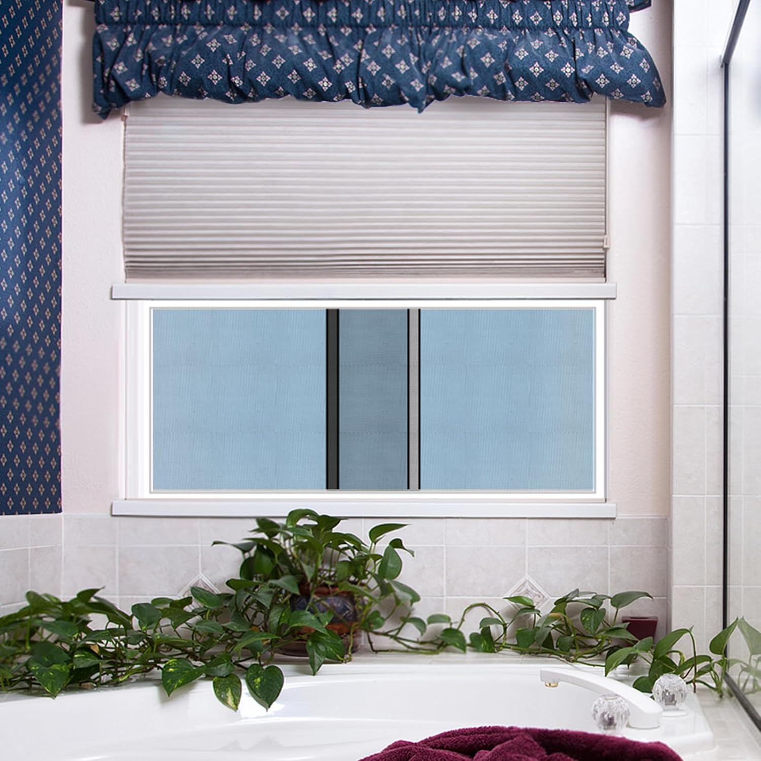 2 Pack Expandable Window Screen, 2 Way Sliding Adjustable Window Screen, Horizontal (10" H x 16" - 30" W), Horizontal and Vertical Adjustable, Durable Replacement Screens for Window
