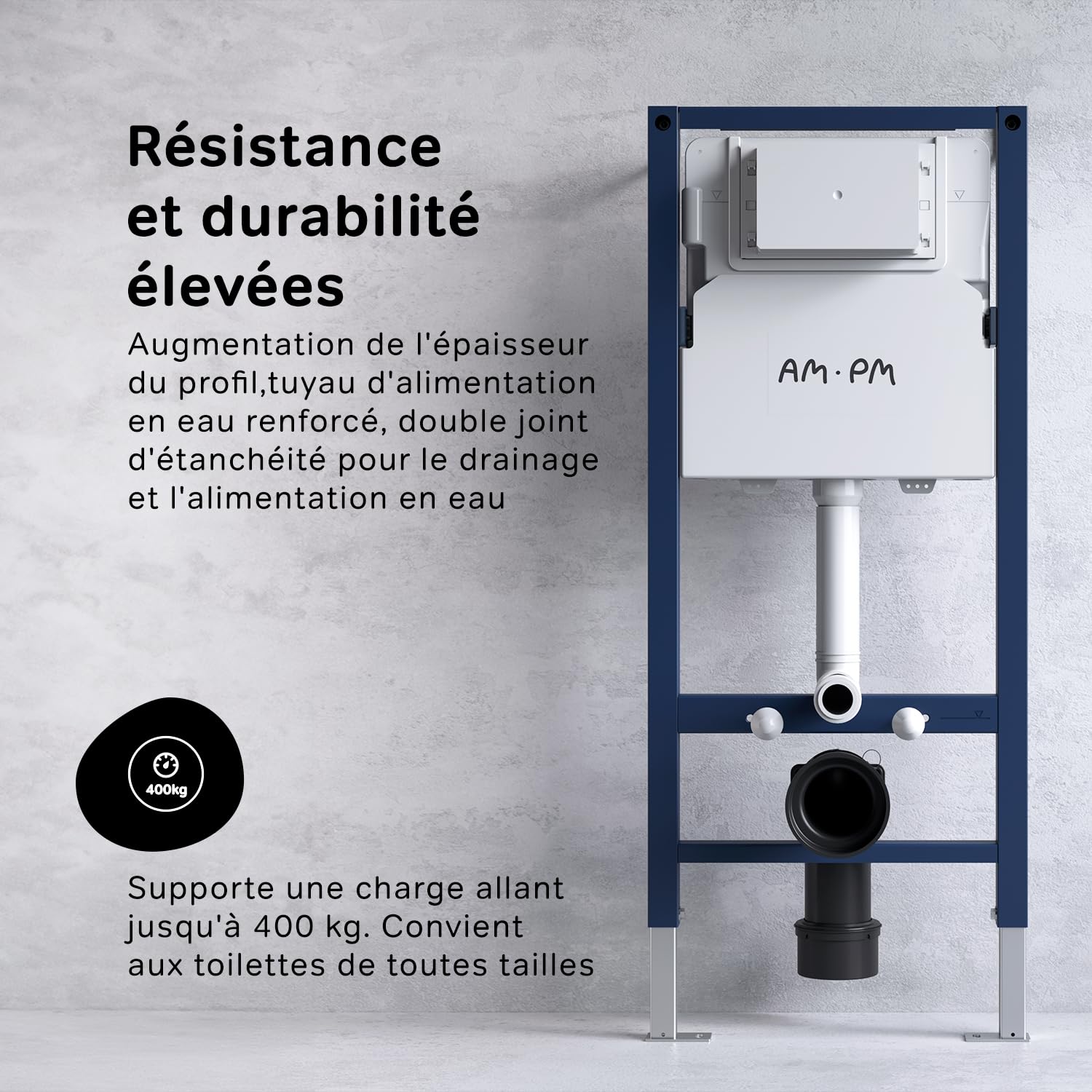 WC suspendu avec abattant