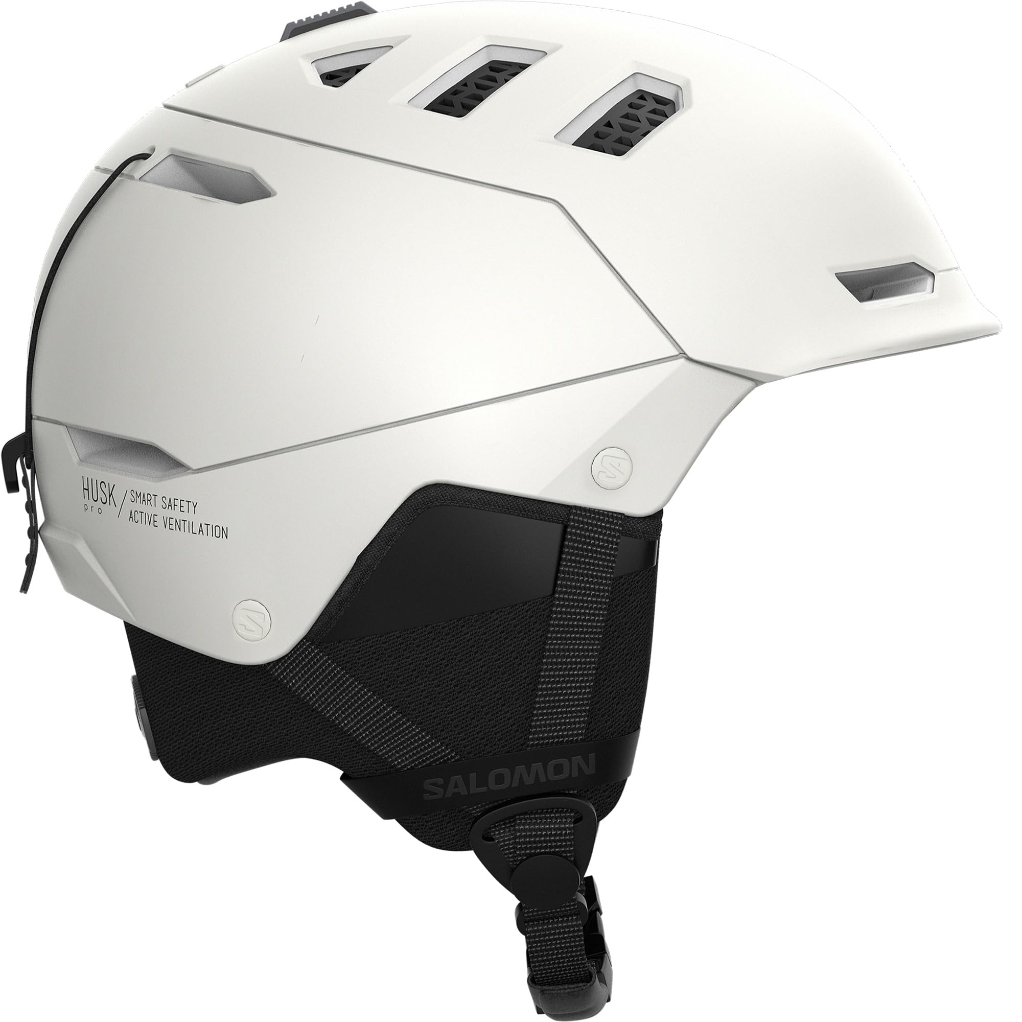 Salomon HUSK PRO MIPS Helmet, Unisex Ski and Snowboard Helmet for Trail Running, Mountain Safety, Outdoor Sports, White, S