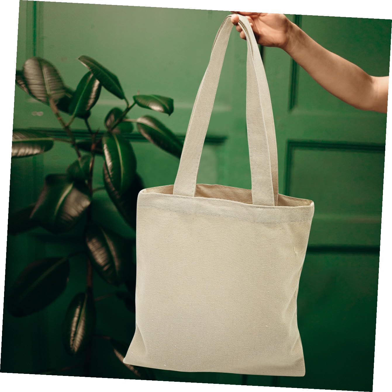 Zerodeko 6St leere Segeltuchtasche Einkaufstasche aus Segeltuch leere Tragetaschen Handtaschen Canvas-Einkaufstasche Mehrzwecktasche leere Umhängetasche Reißverschluss Aufbewahrungstaschen