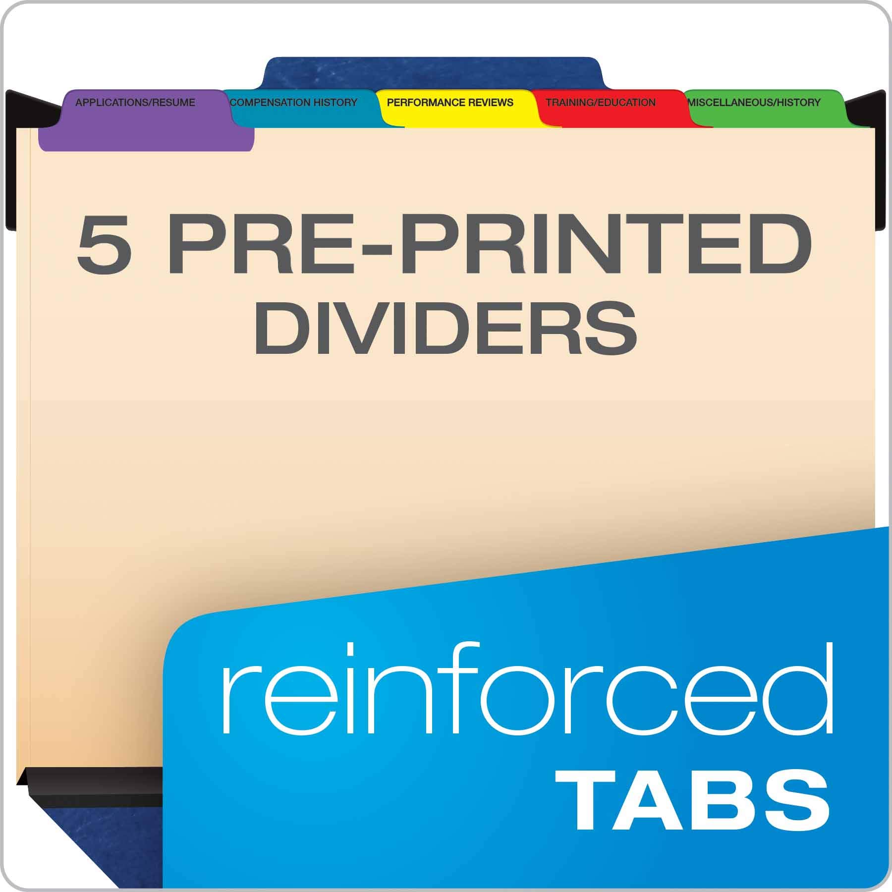 Pendaflex Hanging Employee/Personnel Folders, Letter size, Blue, 10 per box (ser-2-bl)