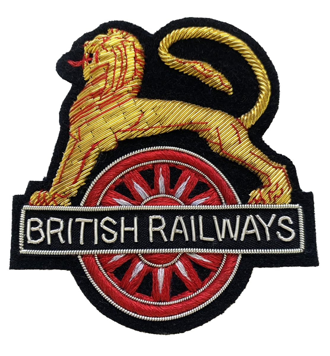 Giftshop UK British Railways Cycling Lion Embroidered Blazer Badge