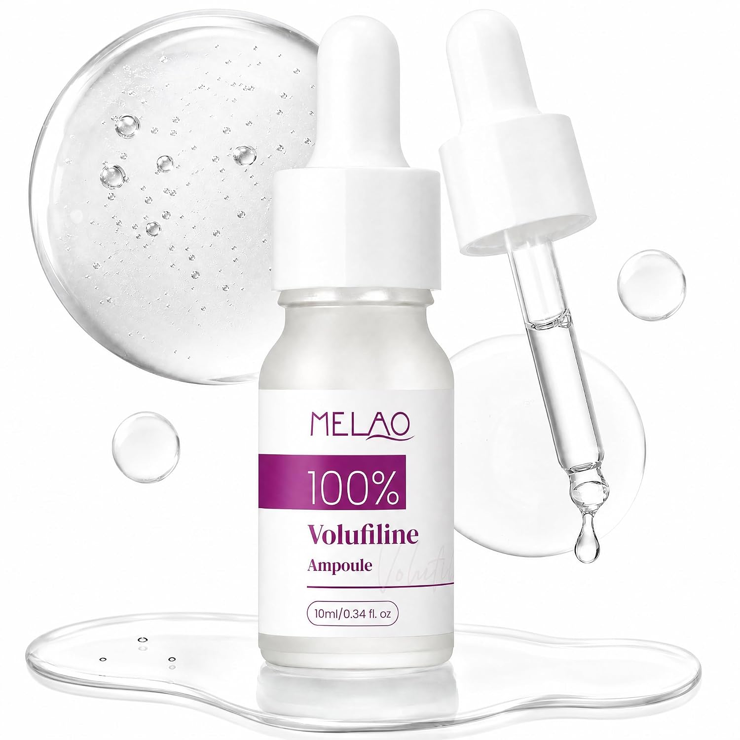 Jornanbo Volufiline 100% Ampoule Serum - Pure Volufiline from France for Face & Body - Skin Elasticity & Volume Enhancement - Anti Aging Facial Serum for Plump, Firm Skin - 10ml/0.34 fl oz