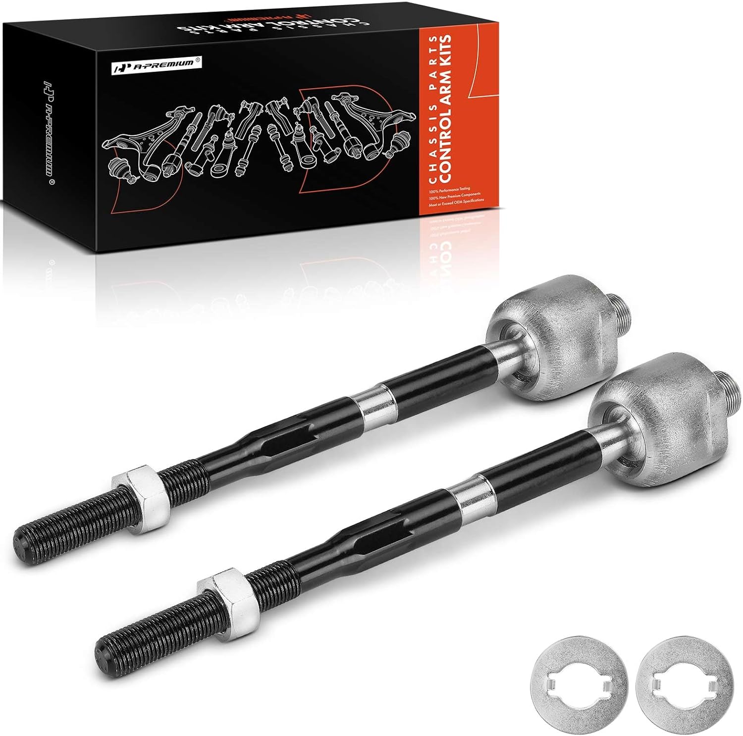 A-Premium 2 x Front Inner Tie Rod Ends, Compatible with Nissan Juke 2011-2017