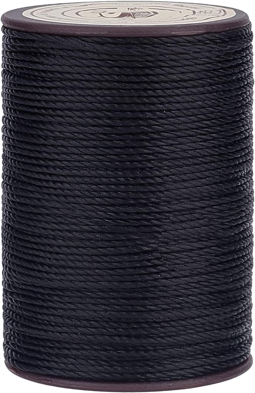 Amazon.com: PH PandaHall 0.8mm Black Waxed Thread String, 50m/54 Yard ...