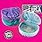 Practicon Marble Retainer Cases, Orthodontic Aligner Case, Mouth Guard Holder (3 Pack) (Mermaid)