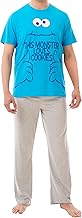 Sesame Street Mens Cookie Monster Pyjamas
