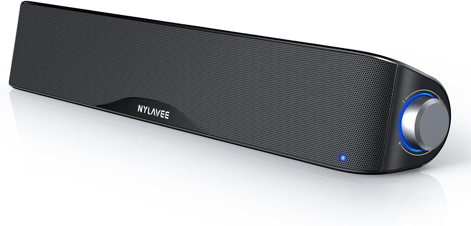 Nylavee Bluetooth Soundbar Speakers,Hifi Sound Quality Sound Bar,Usb Powered Pc Speakers,Bluetooth 5.0 And 3.5Mm Aux-In Computer Speakers For Desktop,Laptop,Pcs,Monitor,Tablets,Xbox,Gaming Speakers (B0CR5VSBYY) Amazon Price History, Amazon Price Tracker
