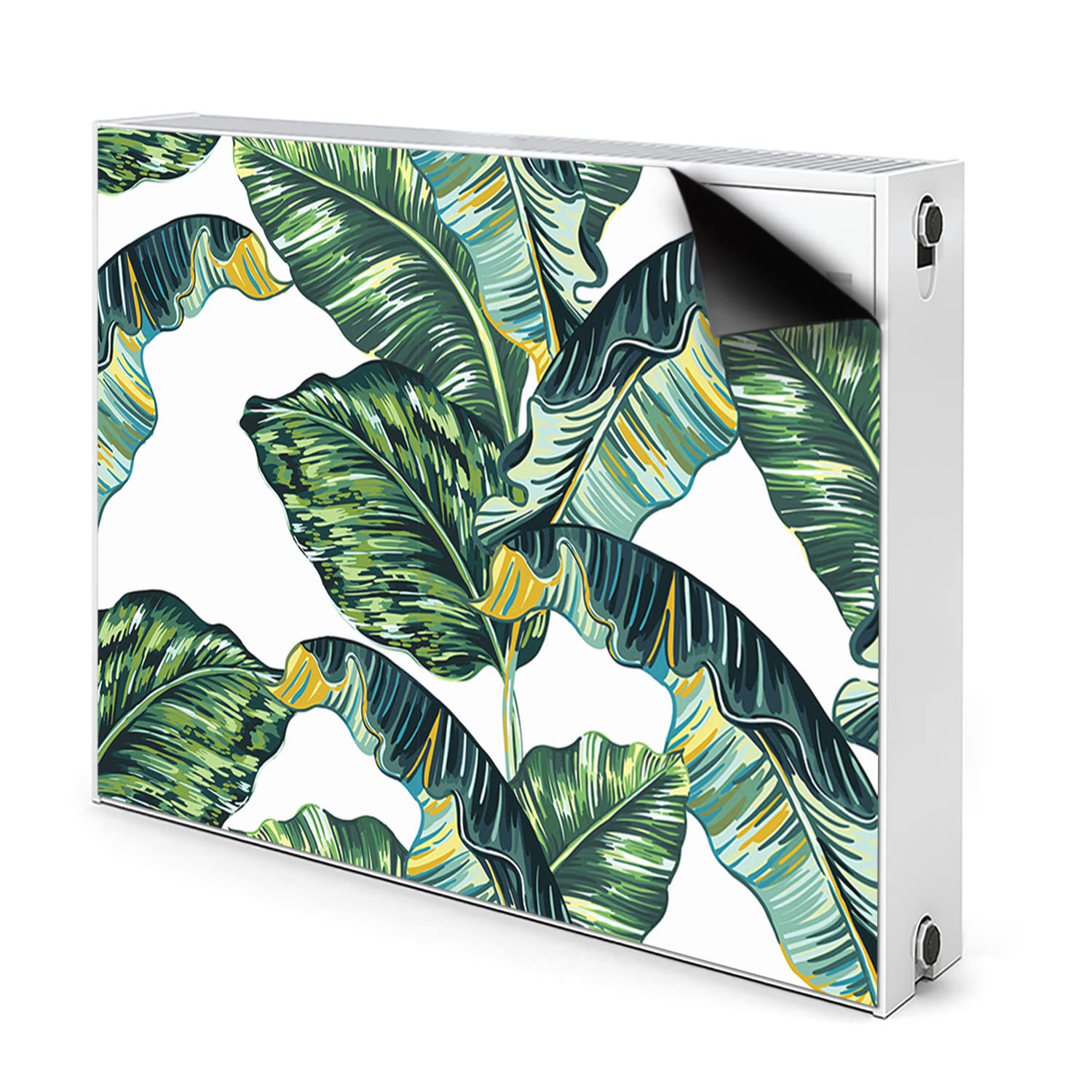 Cache radiateur magnétique 110x60cm vert et tapis décoratif de cache aeration