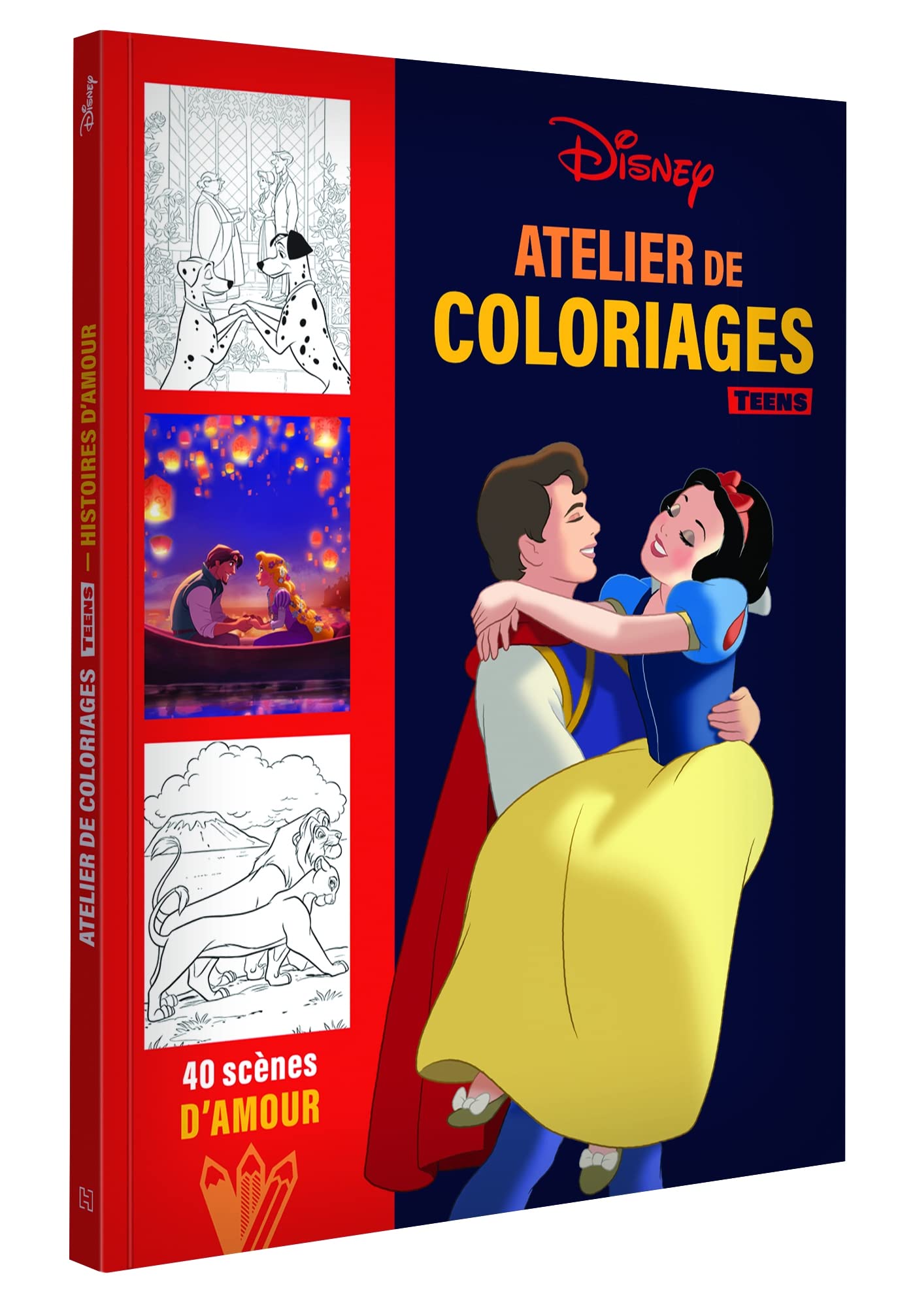 DISNEY TEENS - Atelier de coloriages - Histoires d'amour: Ateliers de coloriage Teens