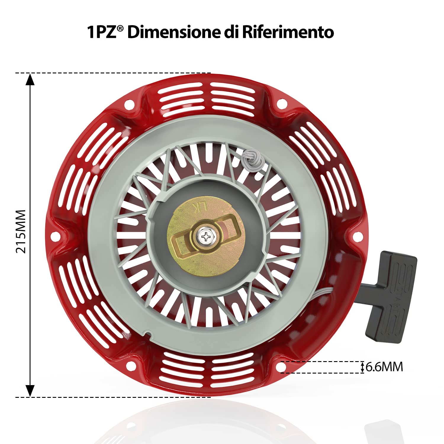 1PZ GP1-X03 Avviamento a Strappo Sostitutivo per Honda GX340 GX390 GX610 GX620 188F 11 13 18 20 HP Generatore Motore Parte del Tosaerba