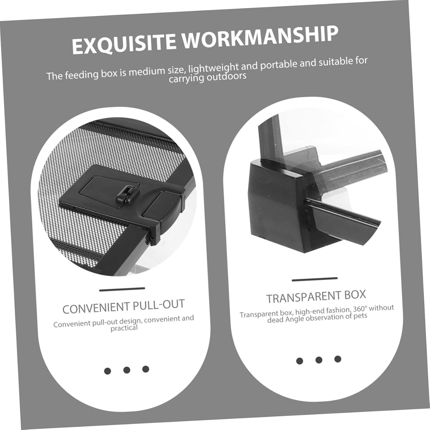 1set Reptile Breeding Box Breathable Comfortable Climbing Container for Turtles Lizards and Frogs Lightweight Leak for Pet Display and Habitat