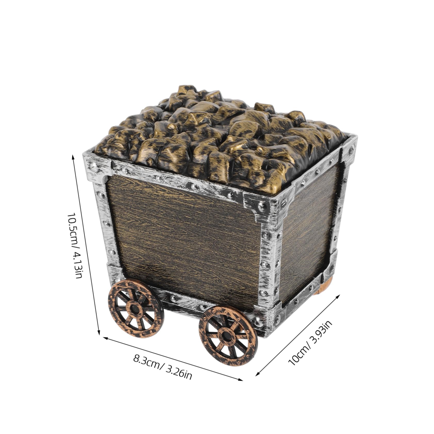 GALPADA Boy Girl Toy Car Storage Unit Cute Treasure Chest Organizer for Small Items and Trinkets Fun and Functional Design for Boy Girl Room Decor