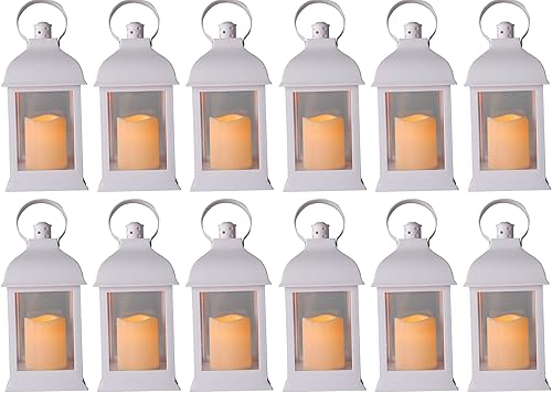 Lámpara eléctrica estilo rústico vintage de 10 pulgadas con vela LED para la decoración de interiores y exteriores, velas que funcionan