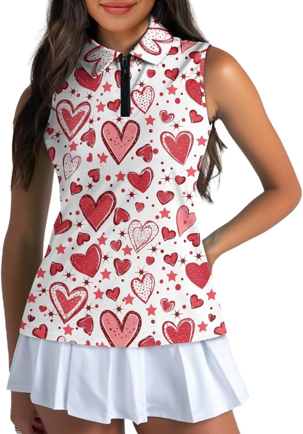 Women's Sleeveless Golf Shirt Athletic Quick Dry Tennis Shirts Breathable Slim Racerback Tank Tops