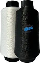 Kit 2 Fio Overloque 300g - Colorido - Costura Em Overloque (1 BRANCO 1 PRETO)