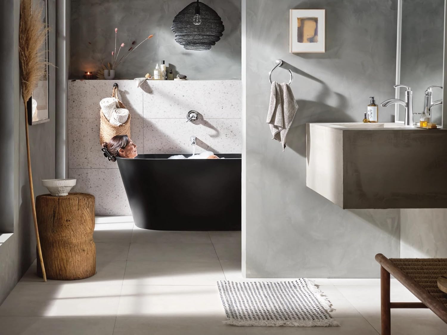 Moen 6170 Glyde Single Handle Bathroom Sink Faucet with Optional Deckplate, Chrome