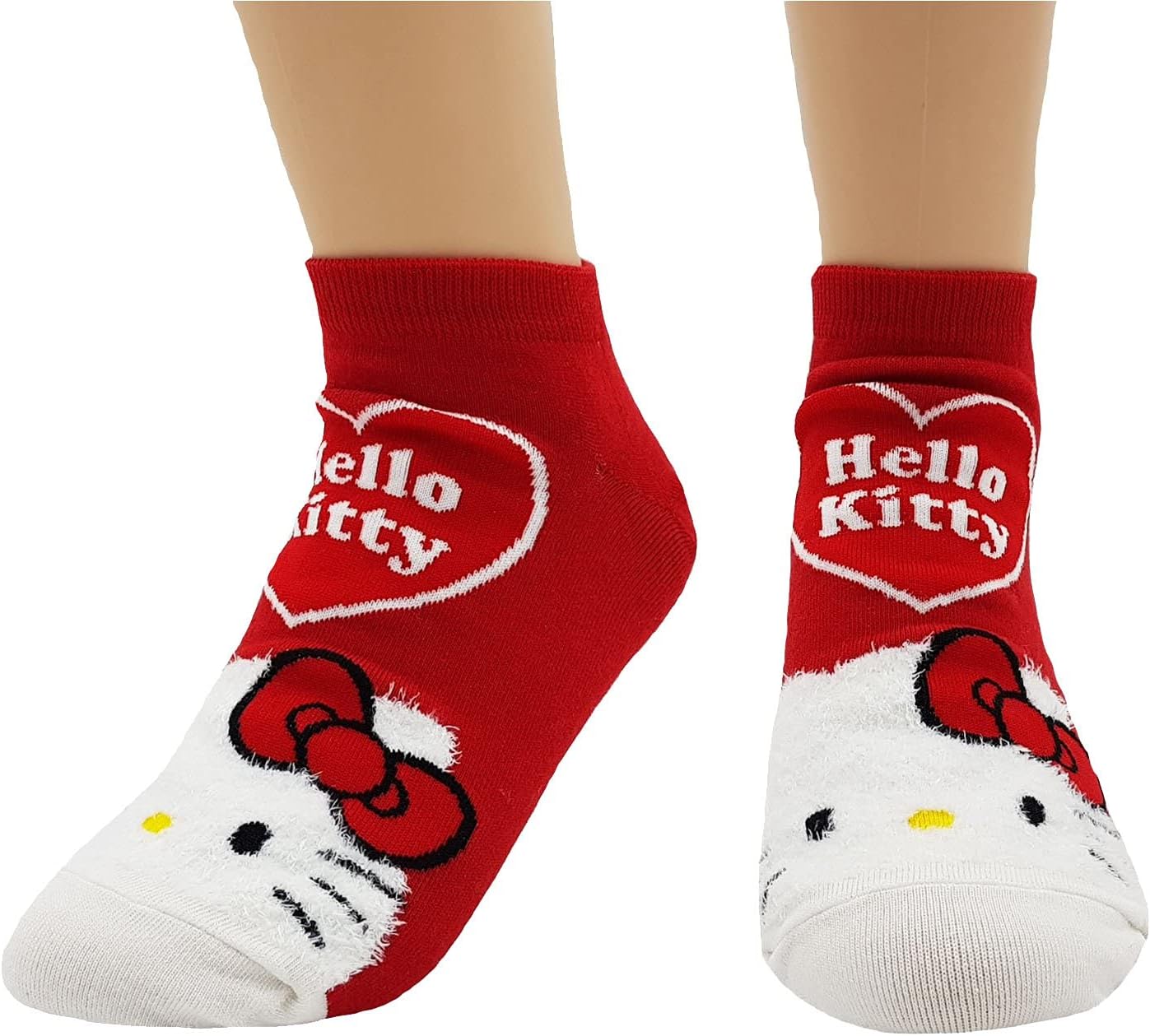 JJMax Women's Hello Kitty Cute Cotton Blend Ankle Socks Set (Huggy Kitty) - Image 2
