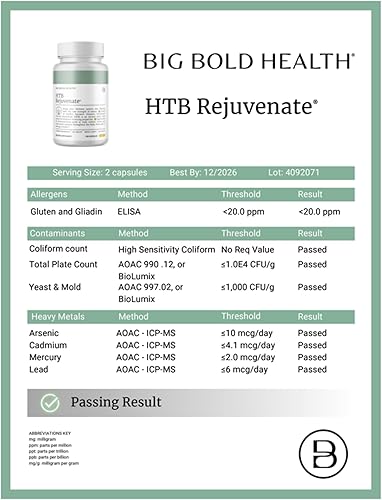 Miniatura 6 de Big Bold Health HTB Rejuvenate - Suplemento de apoyo inmunológico con trigo sarraceno tartario del Himalaya, suministro para 2 meses, fórmula rica