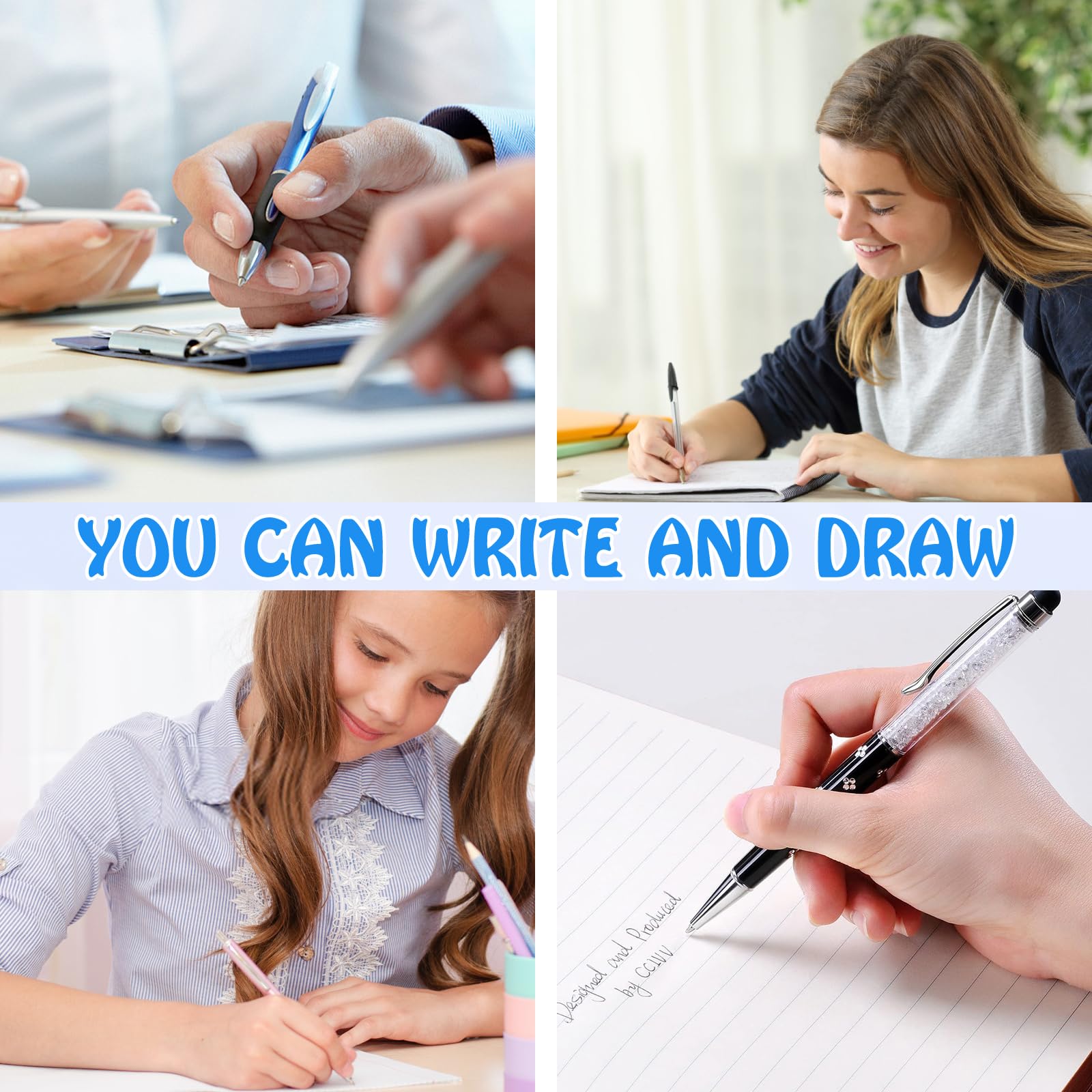 Refills, Compatible With Legami, [Blue, Pack Of 12], Tip 0.7 Mm, Height 13 Cm, Erasable Ink Roller