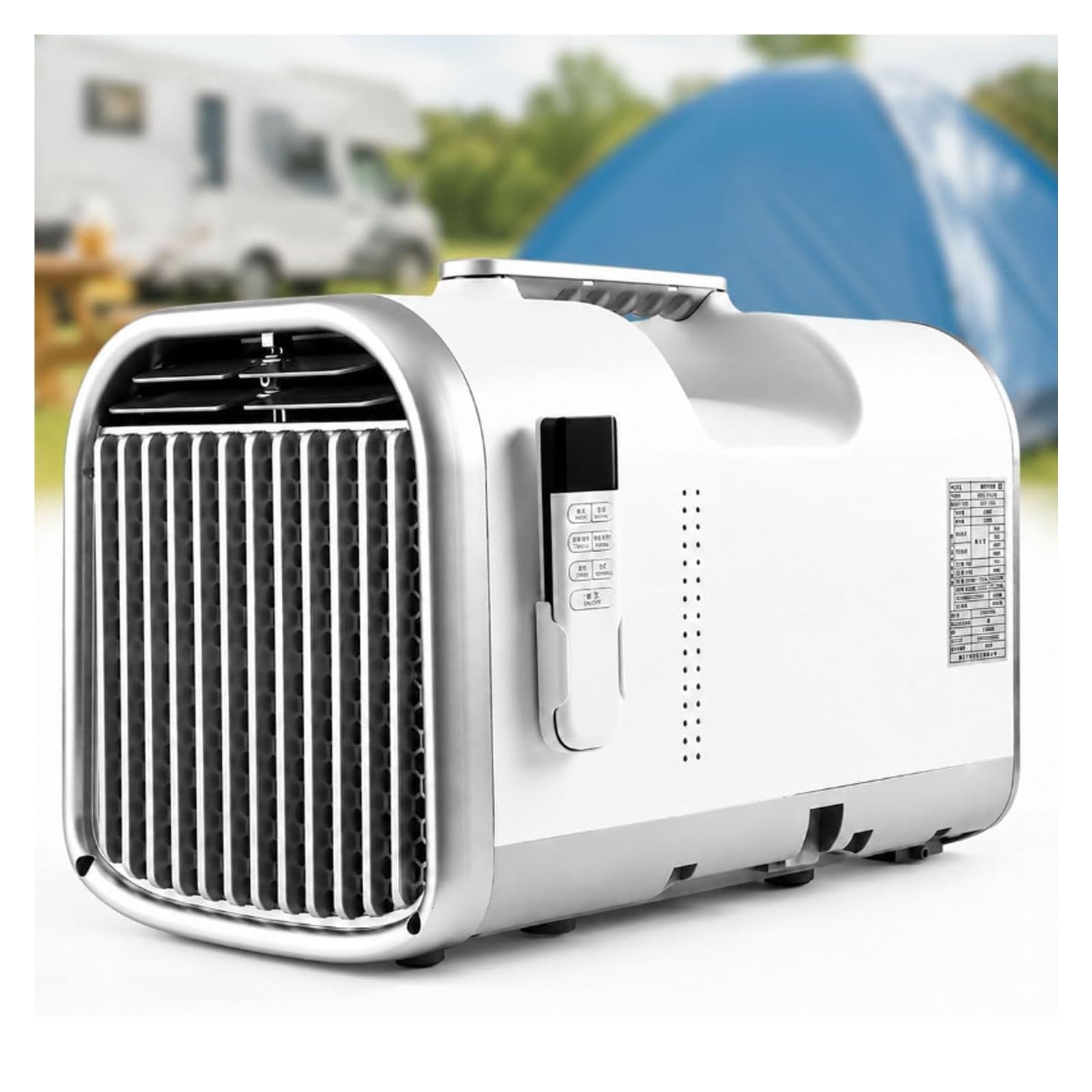 4-In-1 Portable Air Conditioner for Camping,4400/5100 BTU Inverter Tent AC Unit with Dehumidifier,3 Speed Fan & Sleep Mode,Auto-Evaporation Portable AC(T1-PRO)