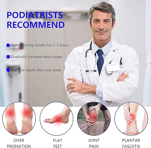 Miniatura 3 de Plantillas para fascitis plantar, soporte de arco alto, plantillas de zapatos para hombres y mujeres, plantillas ortopédicas de gel para correr para