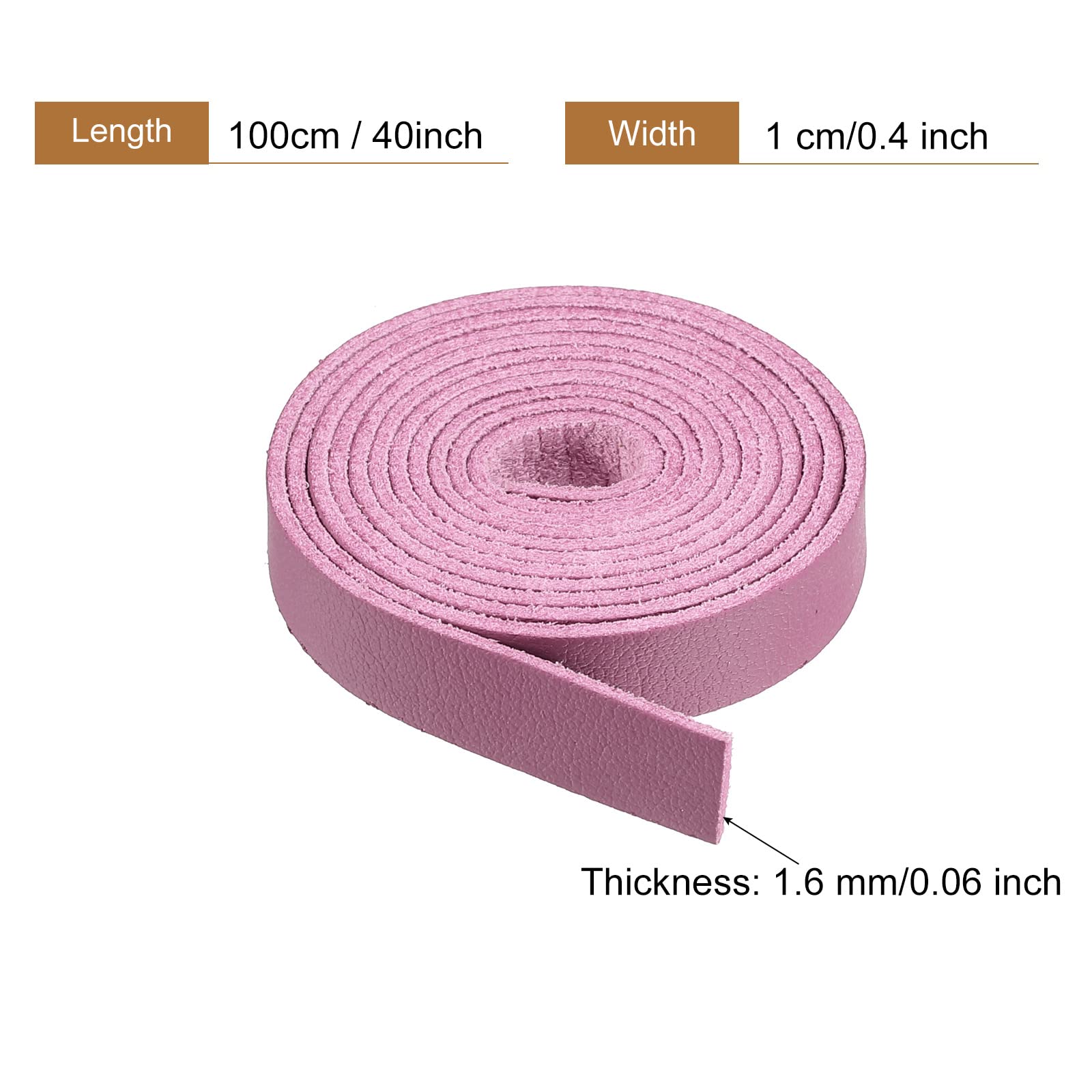 PATIKIL Lacet En Cuir Suédé Plat, 2 Pièces 1.09 Yard Strap