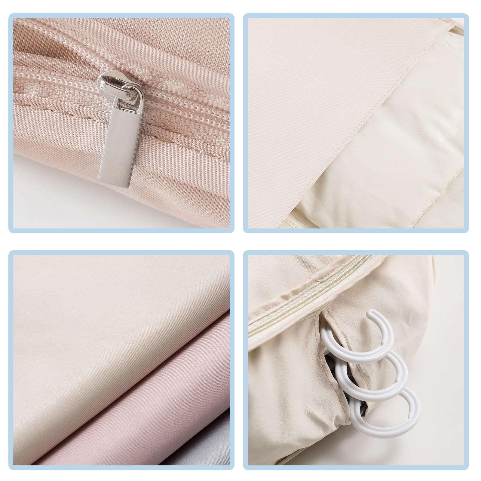 Borsa Porta Abiti Salvaspazio Con Cerniera Autocompressiva, Custodie per Abiti 5 Pezzi Copriabiti Antipolvere Di Grande Capacità, Copriabiti Da Armadio per Piumino, Abiti,Cappotti(Size:150×58×15cm