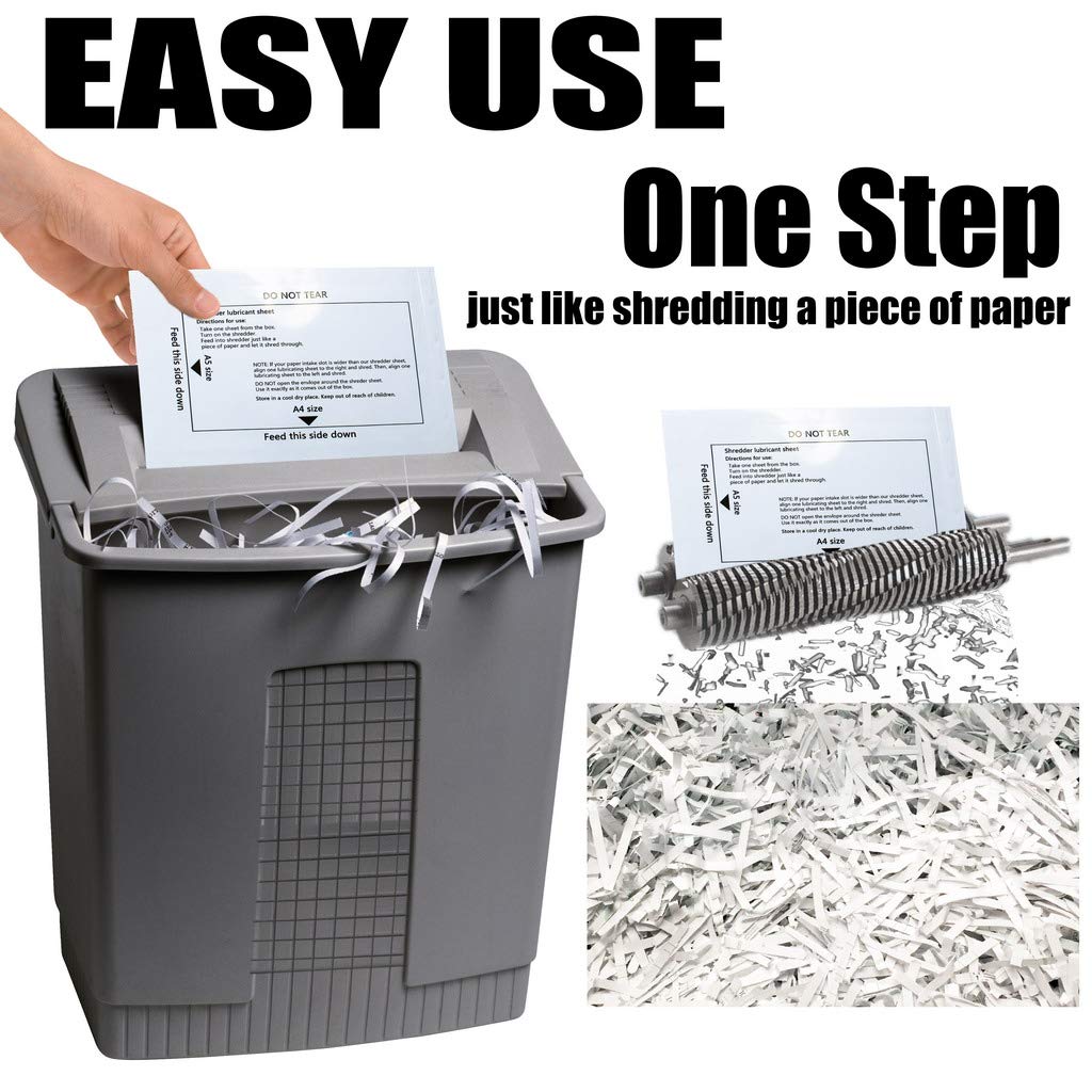 Q-Connect Shredder Sharpening And Lubrication Sheet 220x150mm (Pack Of 12