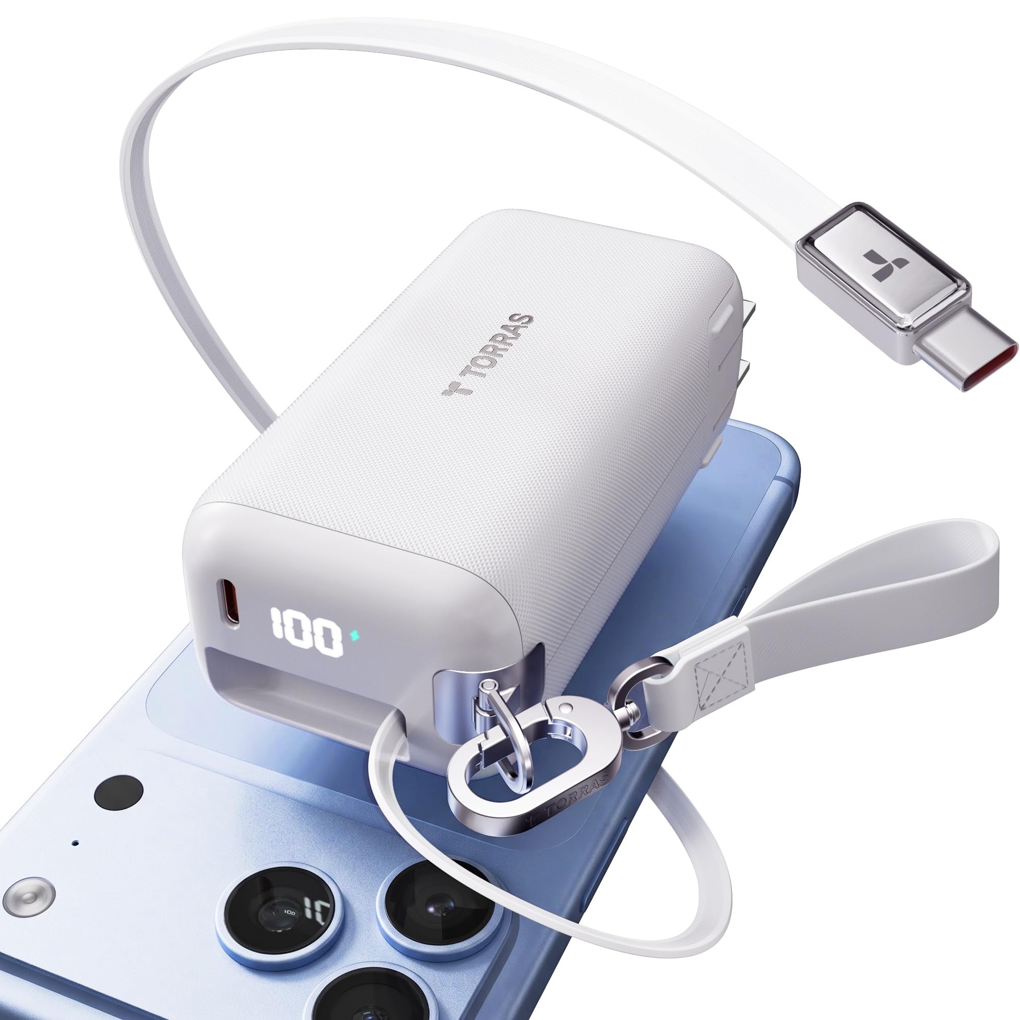 Amazon.com: TORRAS PowerGo 3-in-1 Fast 10000mAh Portable Charger