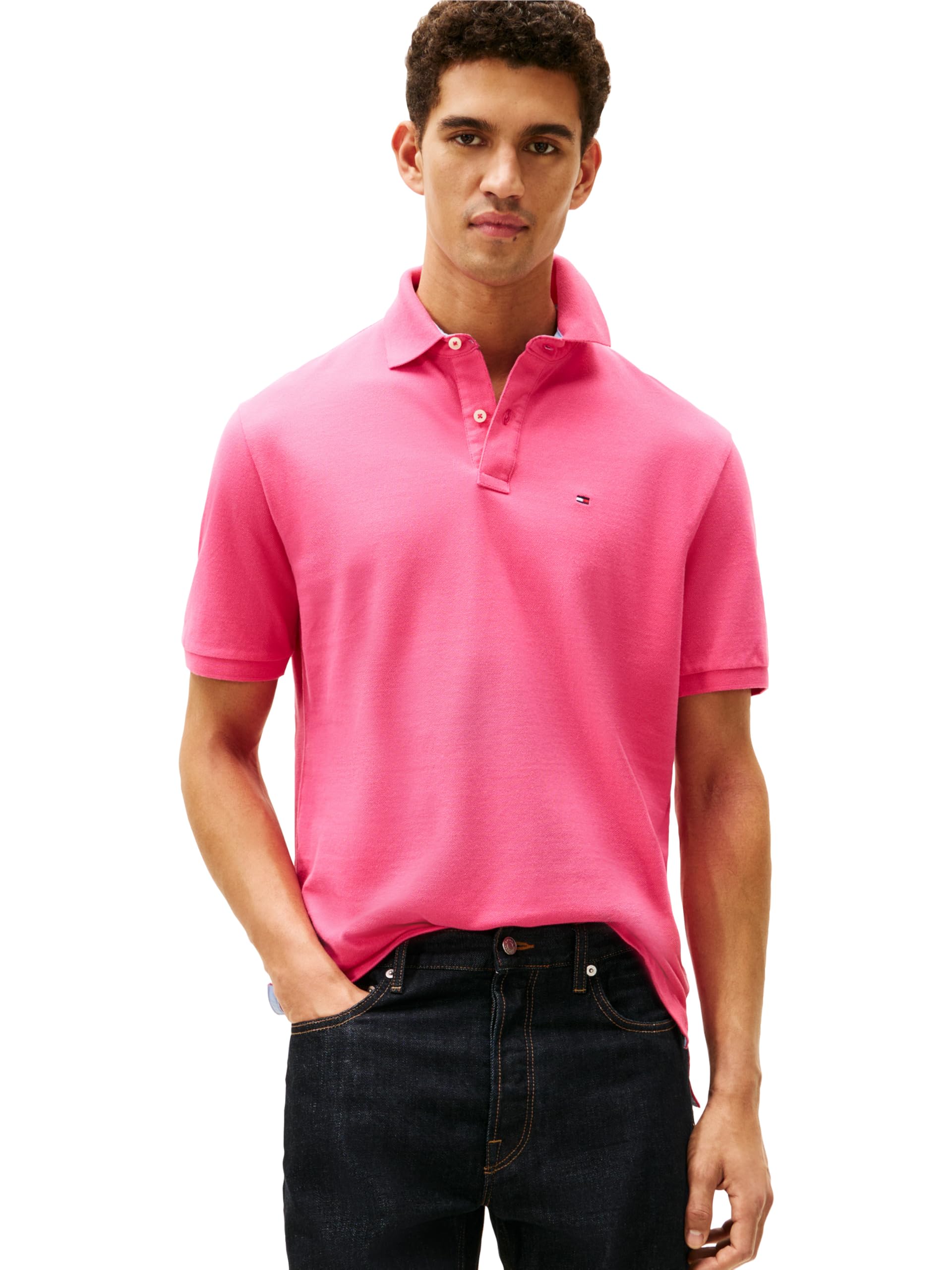 Men's Short Sleeve Cotton Pique Polo Shirt in Classic Fit