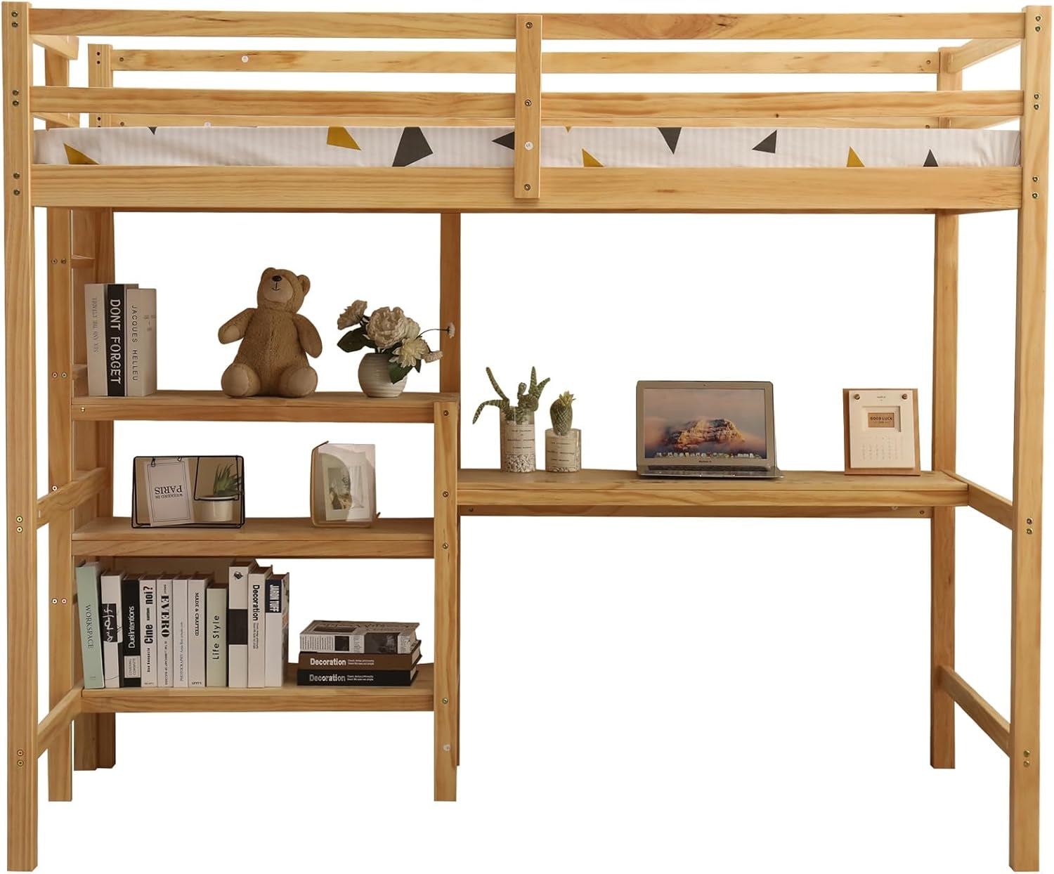 木製ロフトベッド 階段付き ナチュラルウッド 【公式通販】