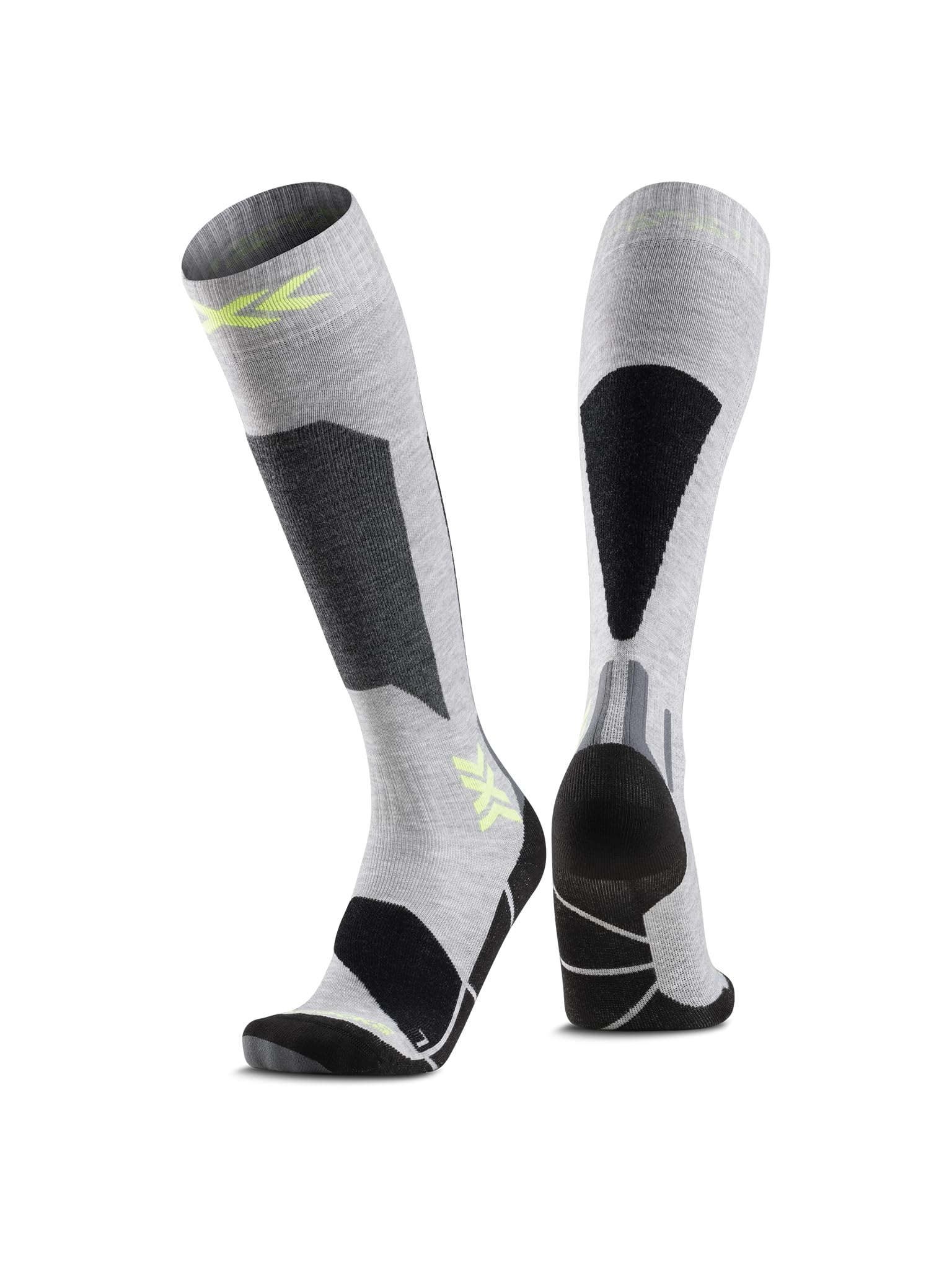 X-Socks Ski Discover OTC – Hochleistungs-Skisocken für Komfort & Unterstützung – O-Ring-Bandage für Stabilität – Ideal für Ski, Snowboard & Wintersport - Deep Purple/Hell Sand, 45-47
