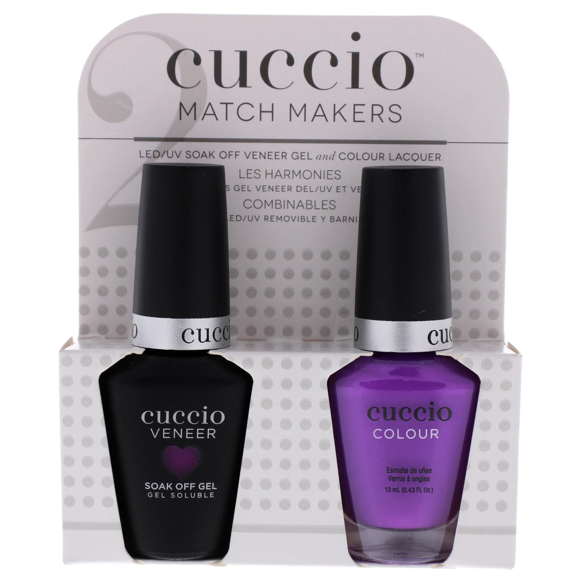 Cuccio Match Makers - LED/UV Soak Off Veneer Gel & Colour Lacquer | Nail Lacquer Polish Paint | Agent Of Change Match Makers Veneer & Lacquer Kit-image-13