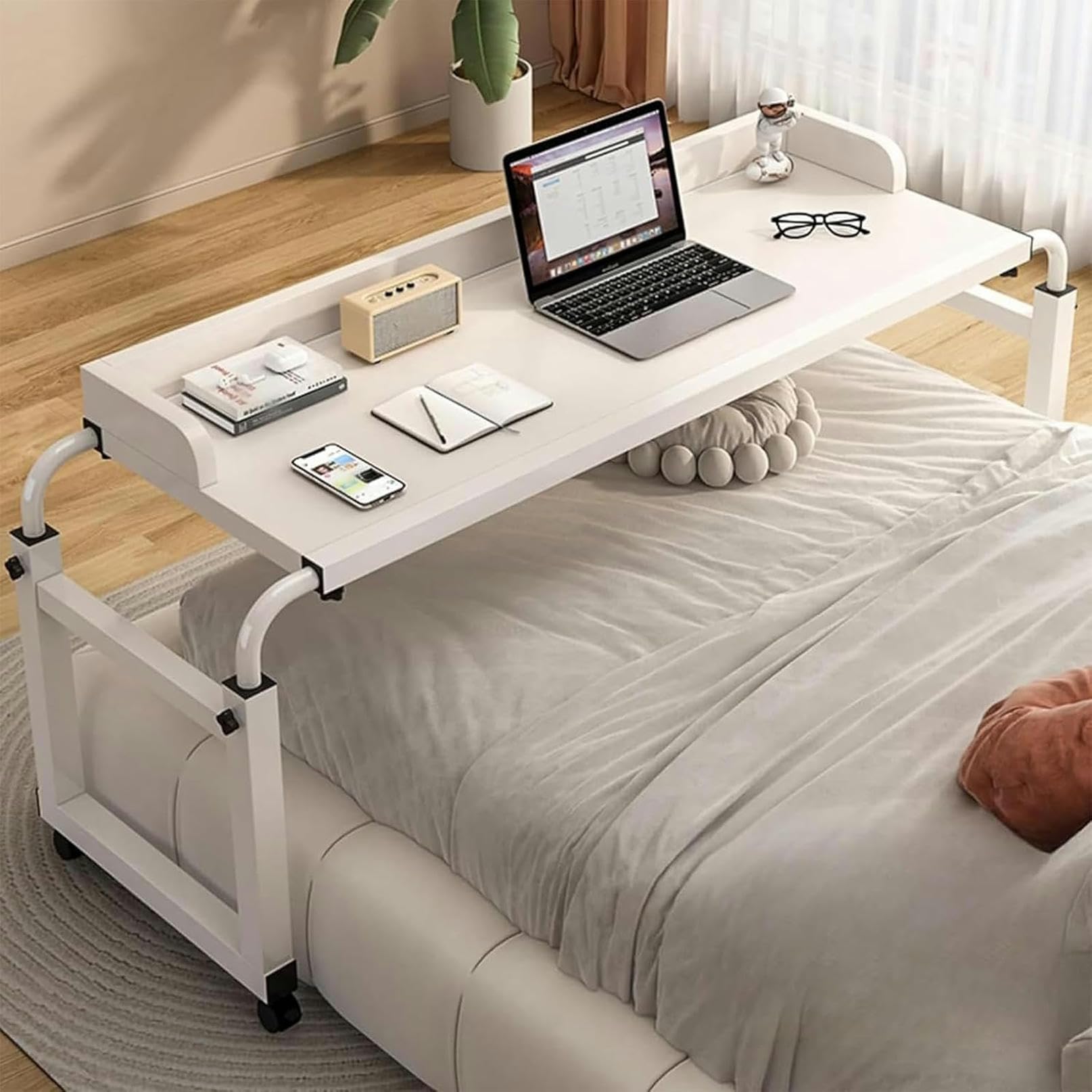 Table médicale roulante pour soulager le dos pendant le travail au lit
