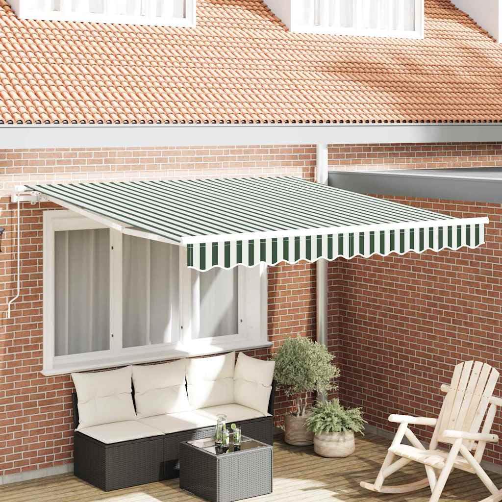Auvent rétractable 300x250x165 cm store banne manuel extérieur pour balcon et terrasse