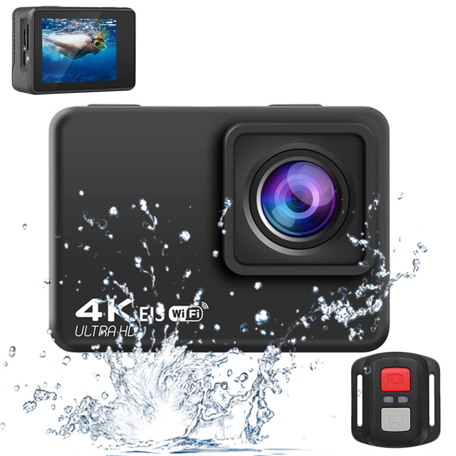 Amazon.co.jp: デジタルカメラ防水カメラ、4K 48MPFHDアクションカメラ
