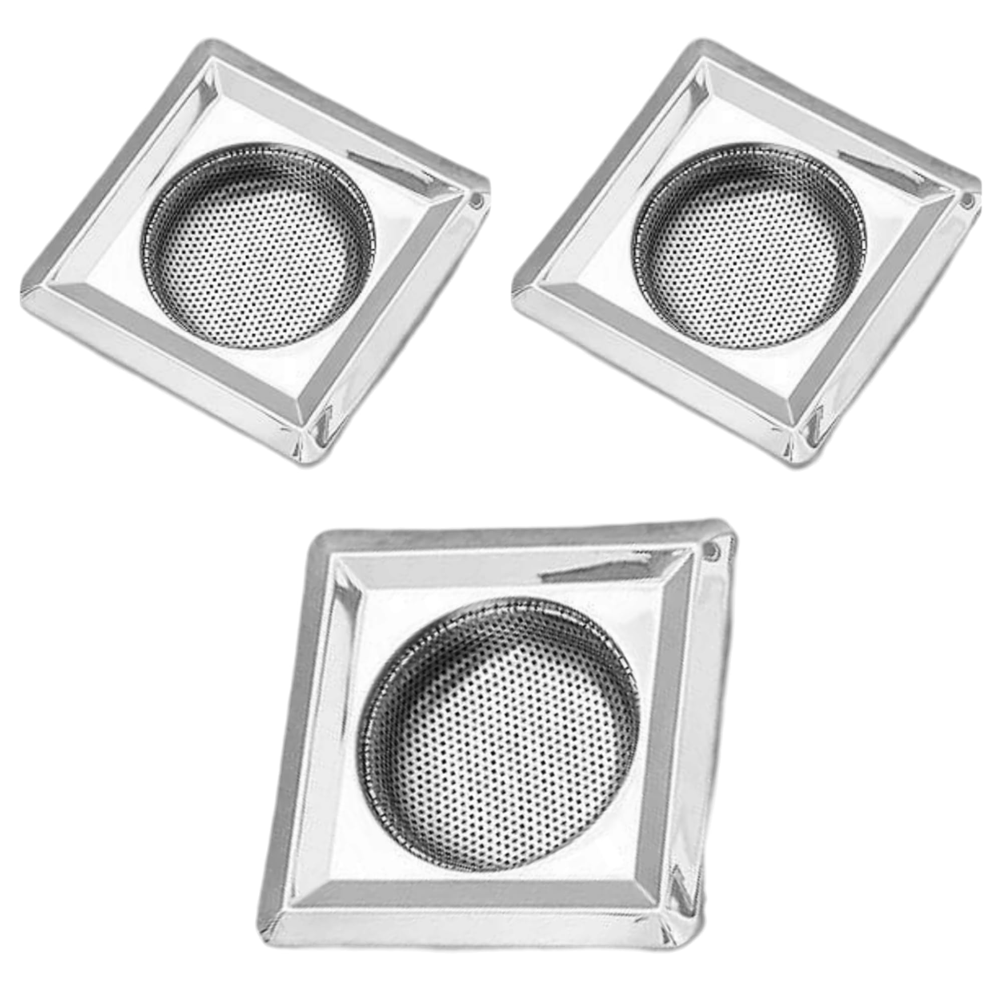 Gurjas Fancy Kitchen Sink Strainer Kitchen and Bathroom Drain Cover with Fine Mesh Design Square Shape Basket Filter Stopper Drainer Stainless Steel Debris Vegetable Hair Filter (Pack of 3) (B0DG3QTVJN) Amazon Price History, Amazon Price Tracker